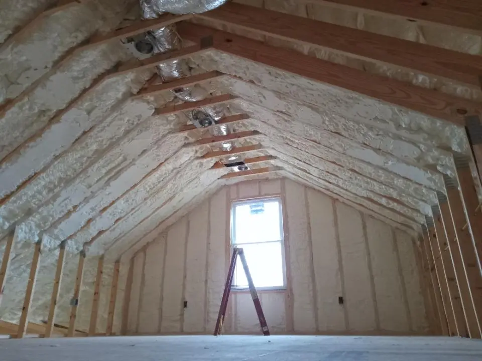 Spray foam roofing application for Crawl Space Insulation project in Fleming Island